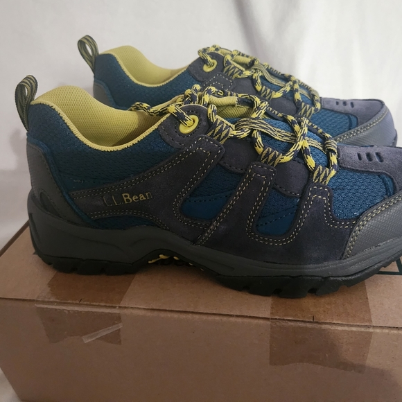 L.L. Bean Kids' Trail Model Low Hiker Shoes Youth Big Kid Sz 5 Twilight Blue NIB - Picture 1 of 10